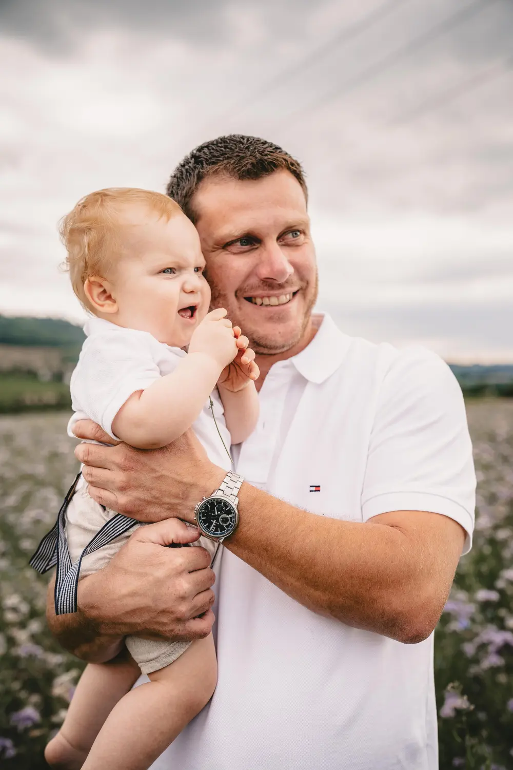 Melissa Herkommer Photography, Familie, Vater und Baby